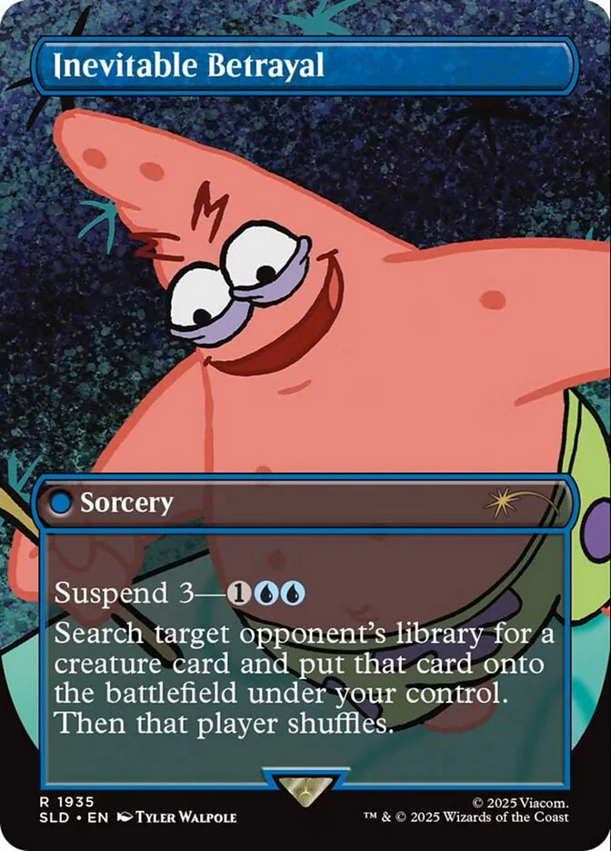 Inevitable Betrayal - Borderless - Full Art - Inverted (Foil)