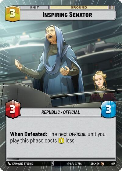 Inspiring Senator (Hyperspace) - Foil