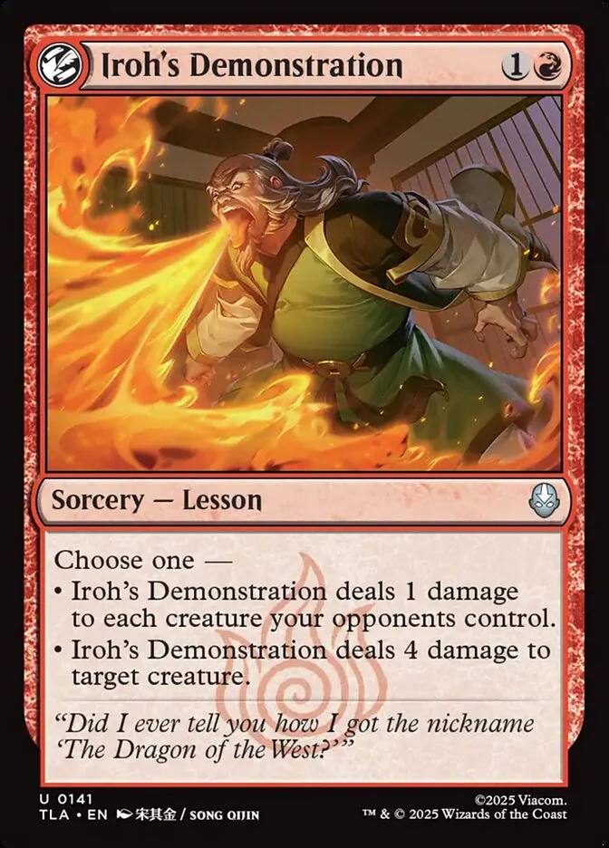 Iroh's Demonstration (Foil)