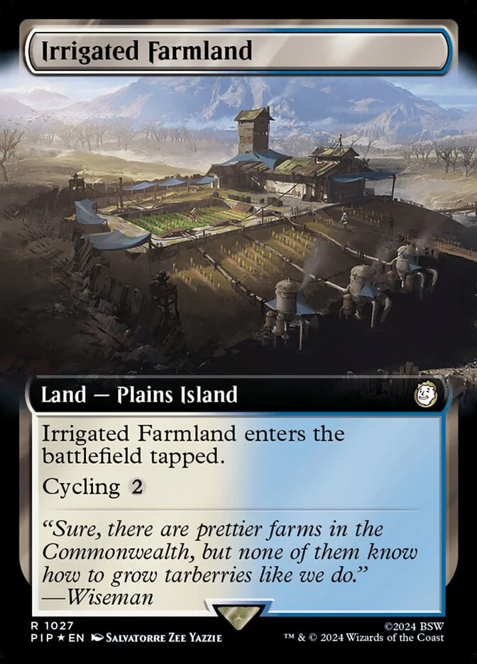 Irrigated Farmland - Extended Art - Surge Foil (Foil)
