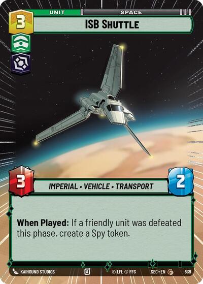 ISB Shuttle (Hyperspace) - Foil