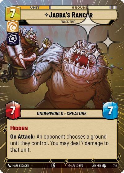 Jabba's Rancor - Snack Time! (Hyperspace) - Foil