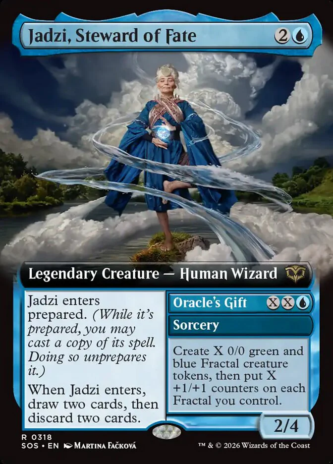 Jadzi, Steward of Fate // Oracle's Gift - Extended Art - Legendary