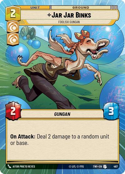 Jar Jar Binks - Foolish Gungan  (Hyperspace) - Foil