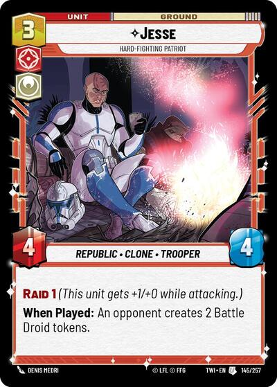 Jesse - Hard-Fighting Patriot  - Foil