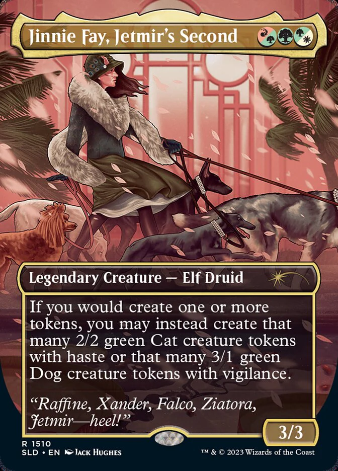 Jinnie Fay, Jetmir's Second // Jinnie Fay, Jetmir's Second - Borderless - Full Art - Legendary - Inverted (Foil)