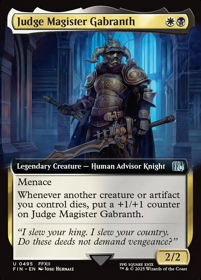 Judge Magister Gabranth - Extended Art - Legendary (Foil)