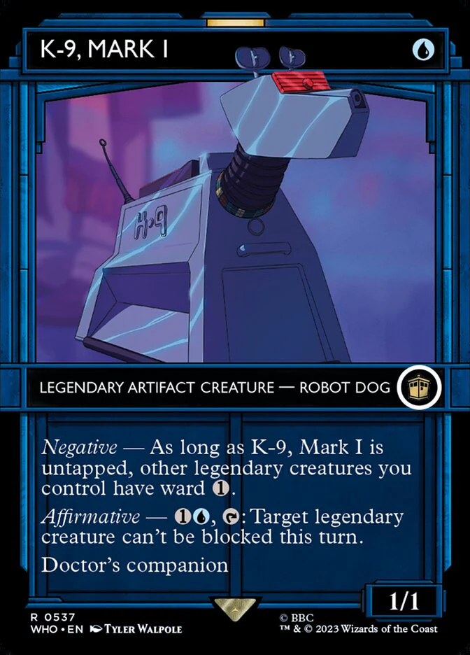 K-9, Mark I - Borderless - Inverted - Legendary - Showcase (Foil)