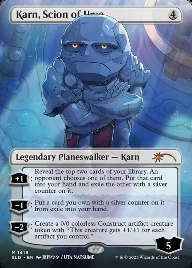 Karn, Scion of Urza - Borderless - Full Art (Foil)