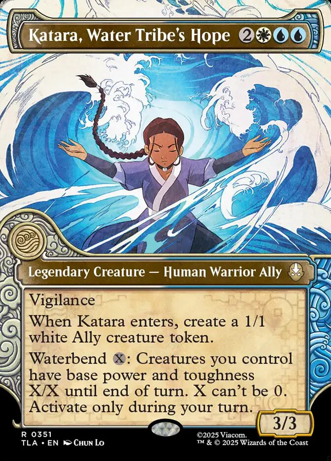 Katara, Water Tribe's Hope - Borderless - Legendary - Showcase (Foil)