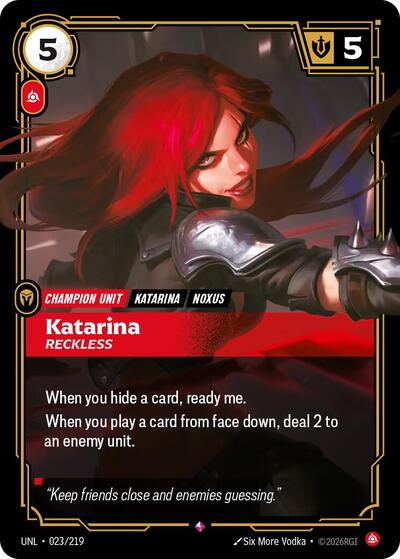 Katarina - Reckless - Foil