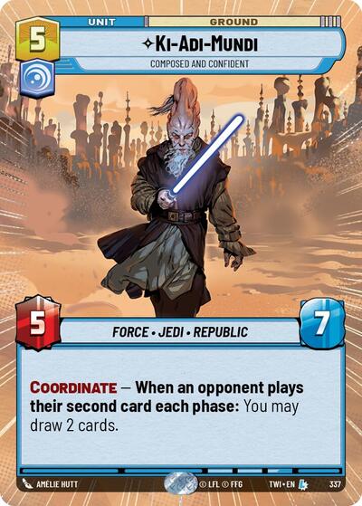 Ki-Adi-Mundi - Composed and Confident  (Hyperspace) - Foil