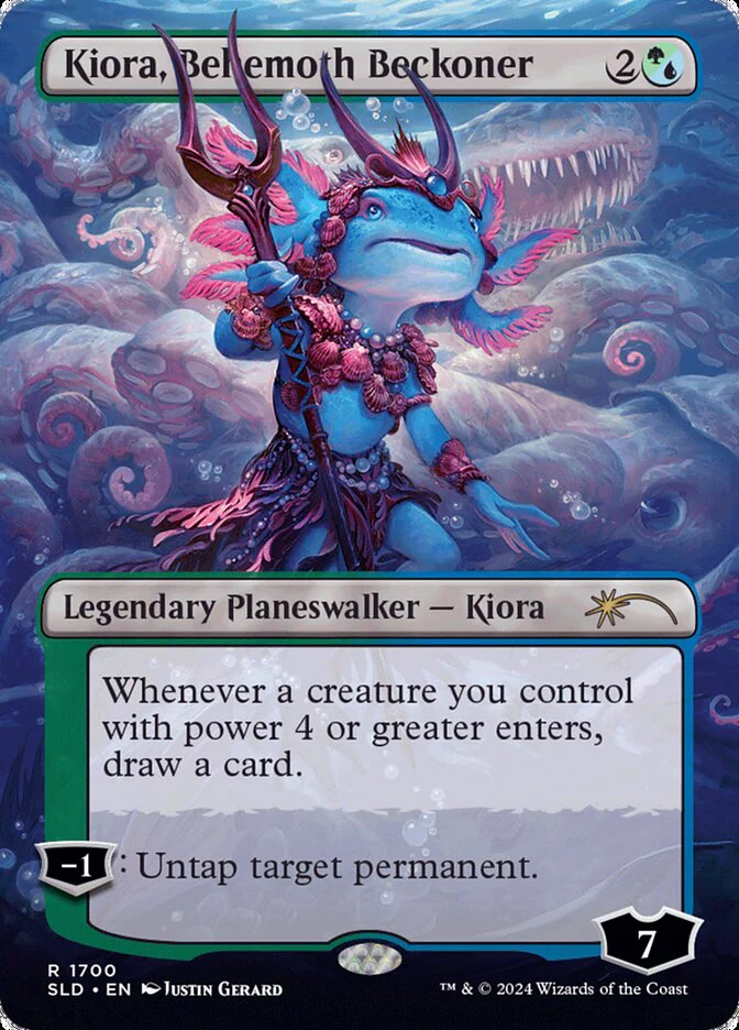 Kiora, Behemoth Beckoner - Borderless - Full Art (Foil)