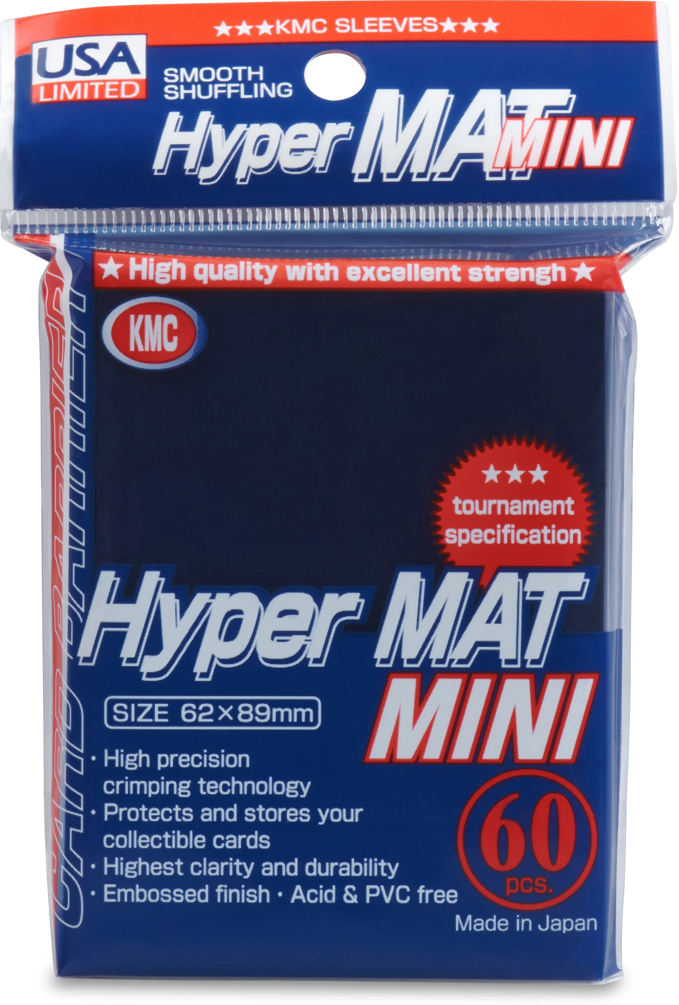 KMC MINI HYPER MATTE BLUE 60CT
