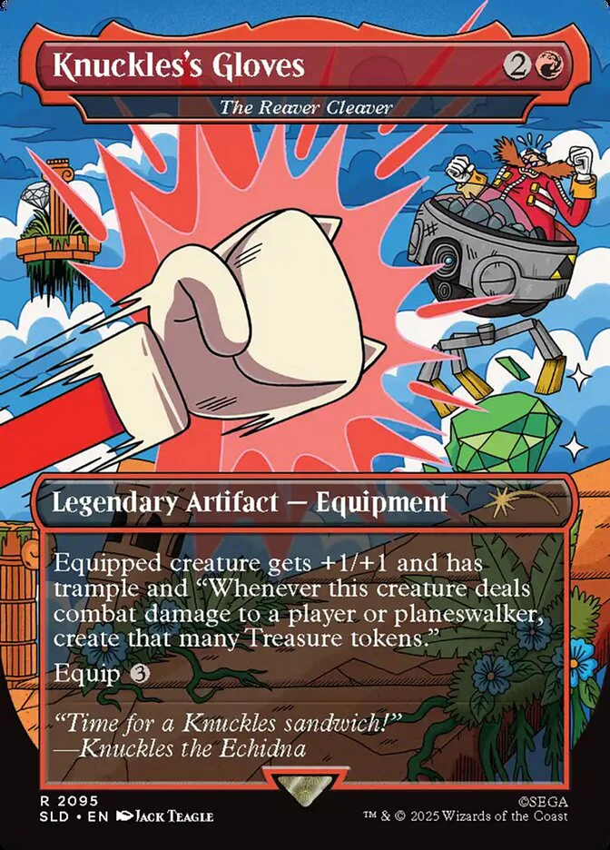 Knuckles's Gloves - The Reaver Cleaver - Borderless - Legendary