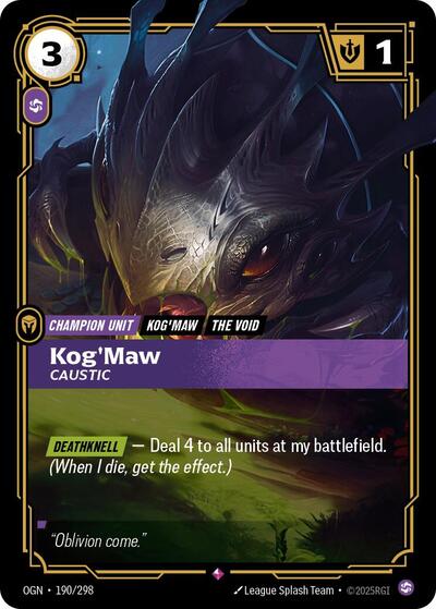 Kog'Maw - Caustic - Foil