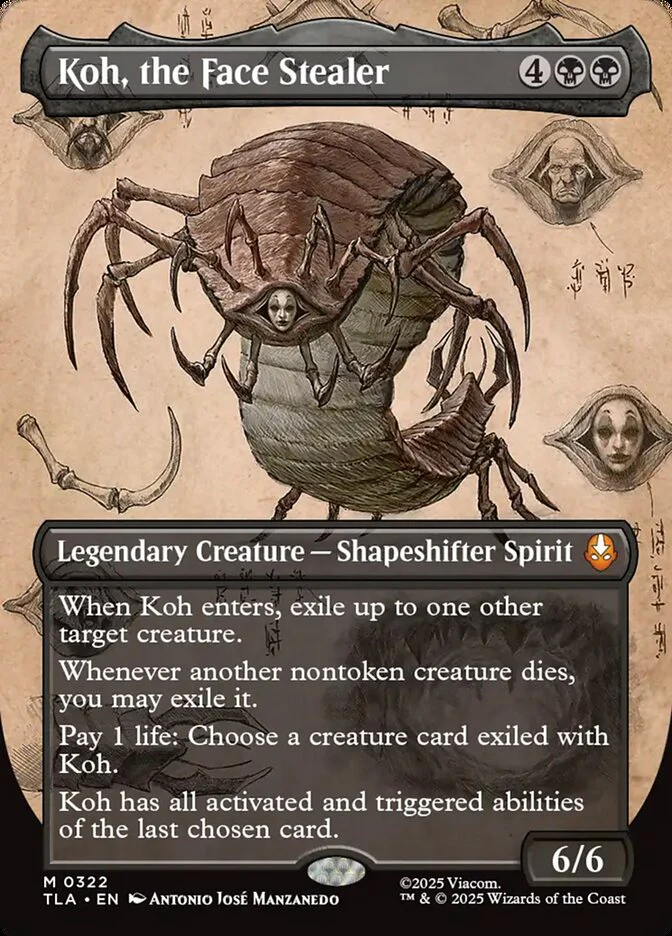Koh, the Face Stealer - Borderless - Inverted - Legendary