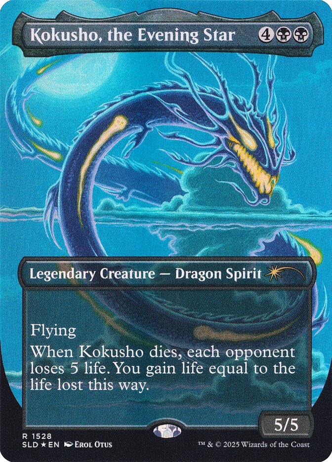 Kokusho, the Evening Star - Borderless - Full Art - Legendary (Foil)