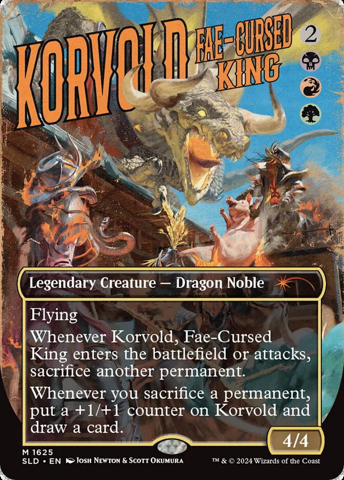 Korvold, Fae-Cursed King - Borderless - Full Art - Legendary