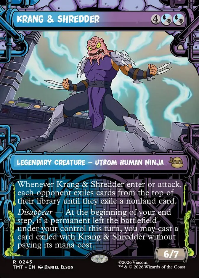 Krang & Shredder - Borderless - Inverted - Legendary - Showcase (Foil)