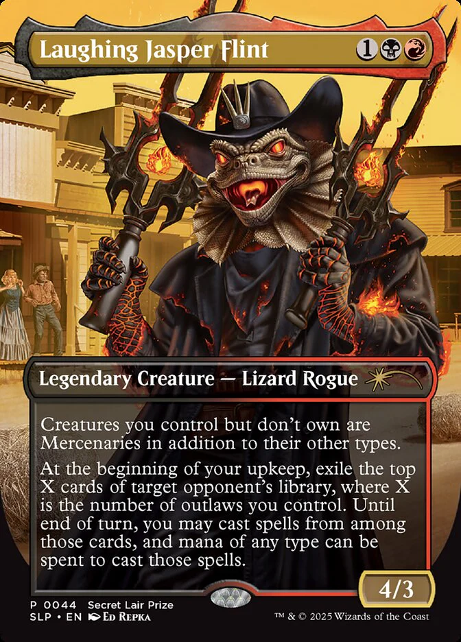 Laughing Jasper Flint - Borderless - Full Art - Inverted - Legendary (Foil)