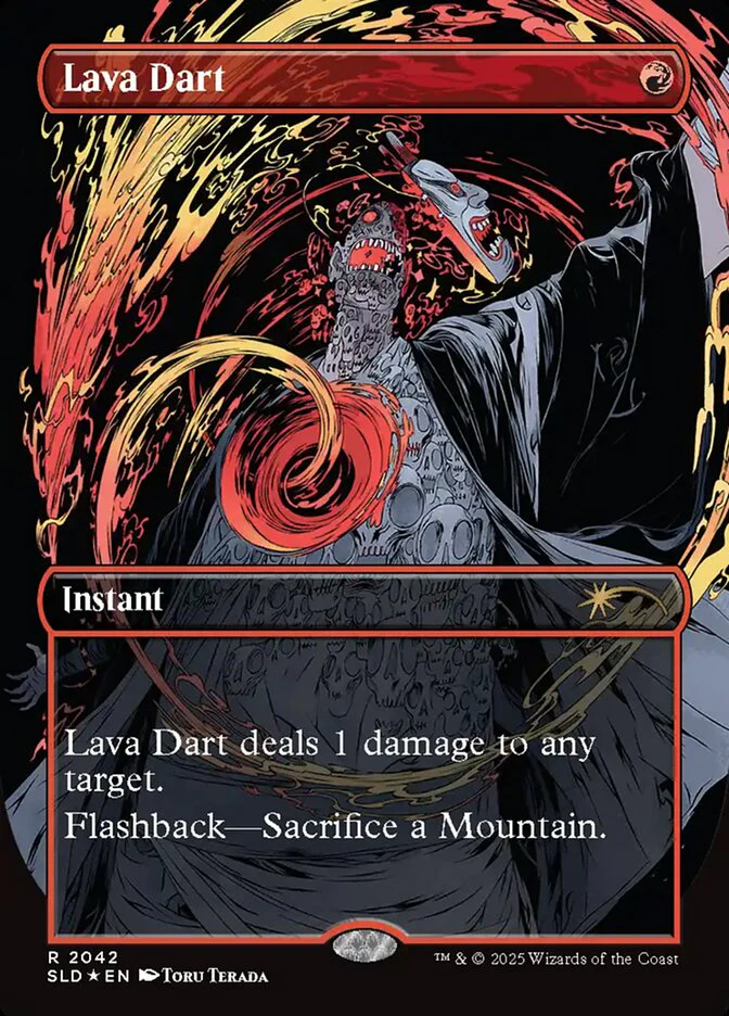 Lava Dart - Borderless - Full Art - Inverted (Foil)