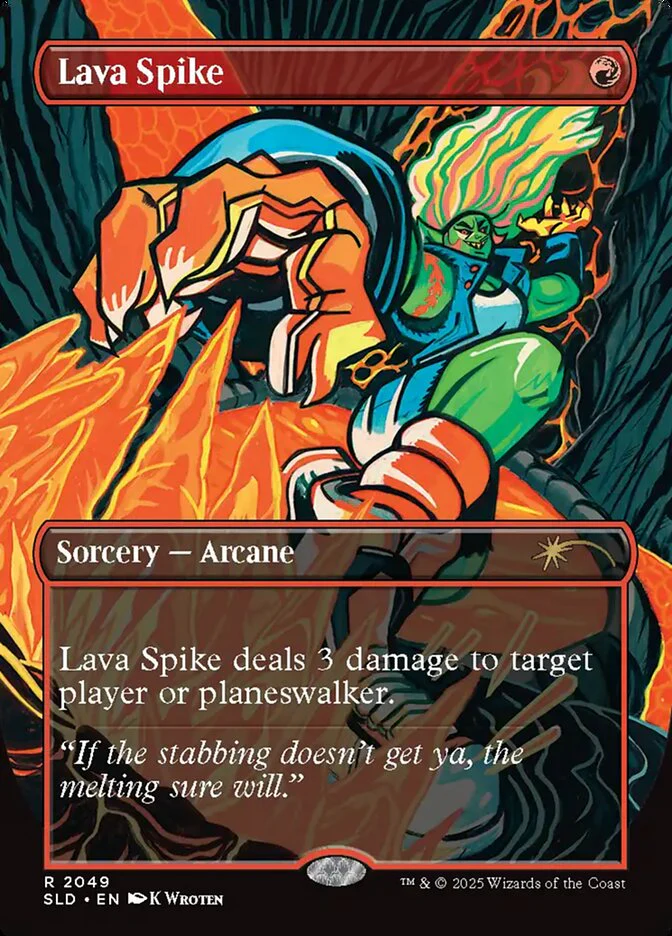 Lava Spike - Full Art - Inverted (Foil)