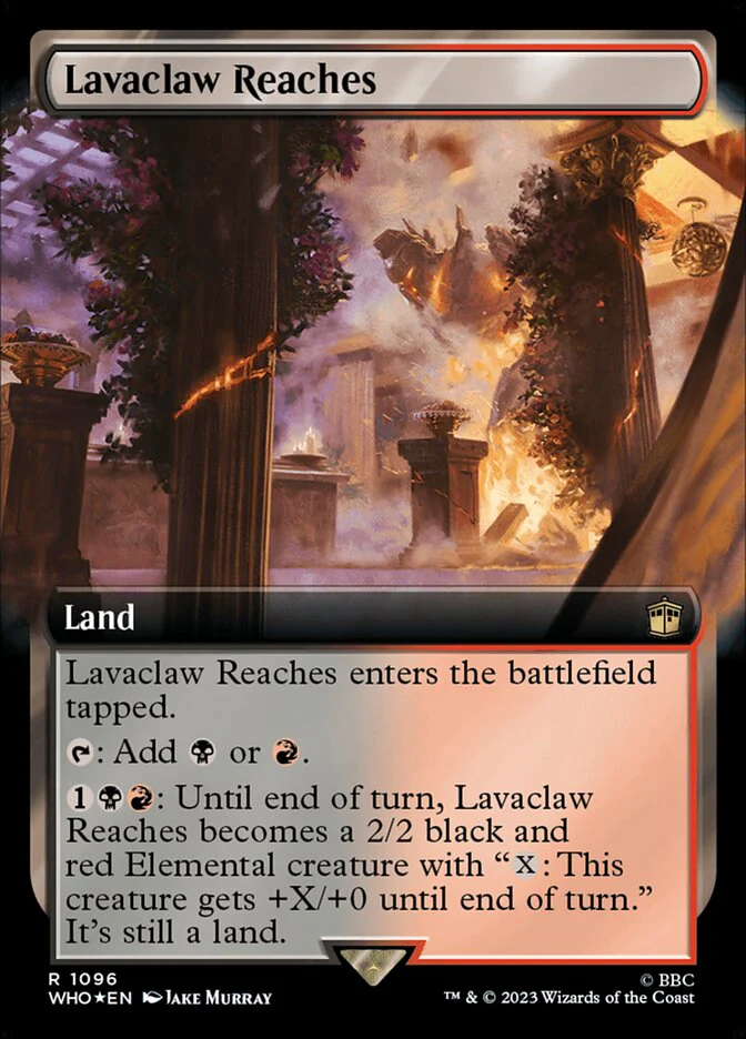 Lavaclaw Reaches - Extended Art - Surge Foil (Foil)