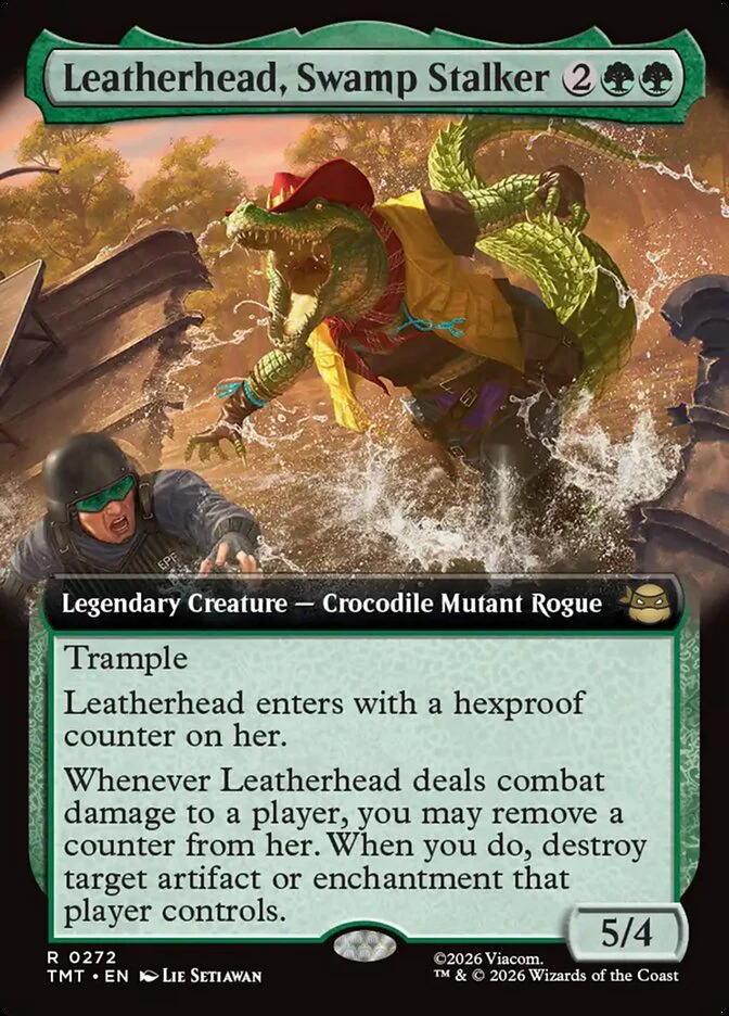 Leatherhead, Swamp Stalker - Extended Art - Legendary