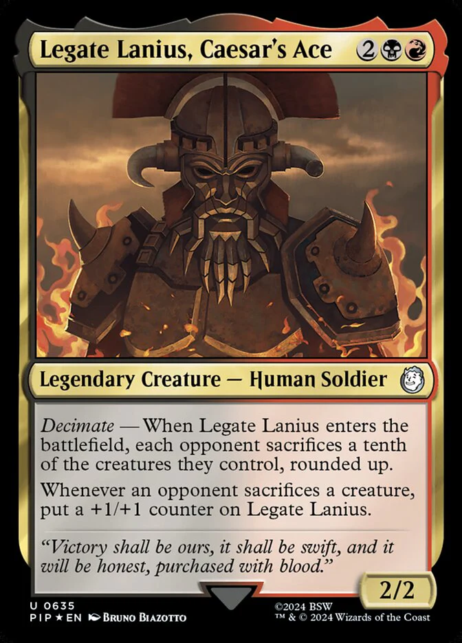Legate Lanius, Caesar's Ace - Legendary - Surge Foil (Foil)