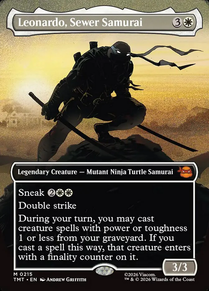 Leonardo, Sewer Samurai - Borderless - Inverted - Legendary