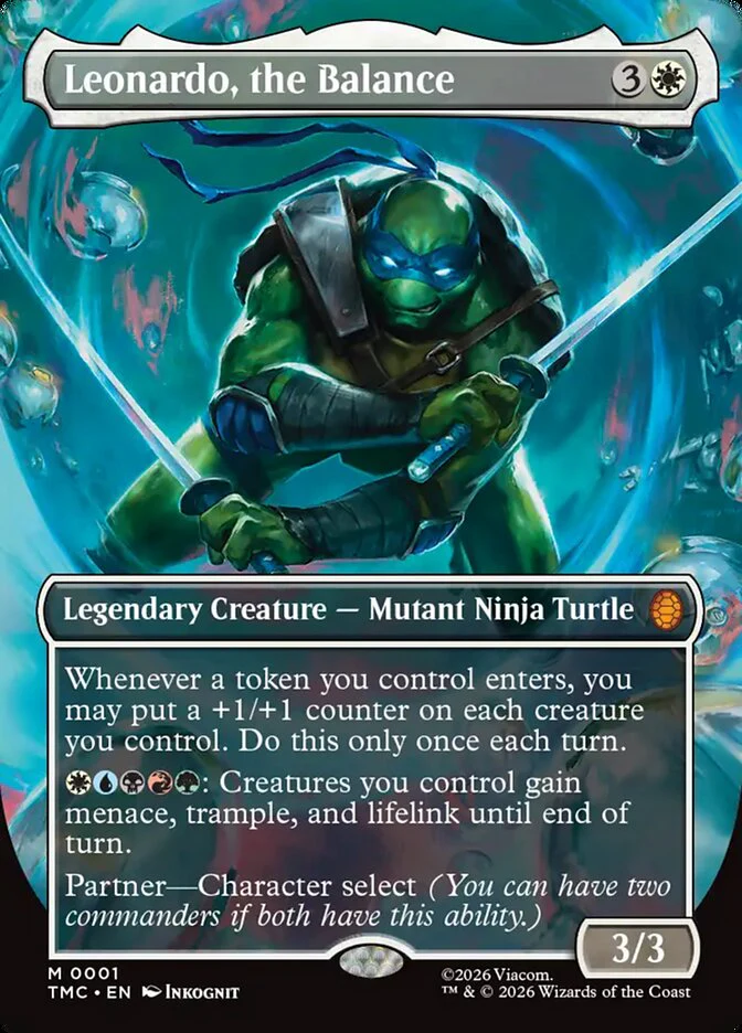 Leonardo, the Balance - Borderless - Full Art - Inverted - Legendary (Foil)