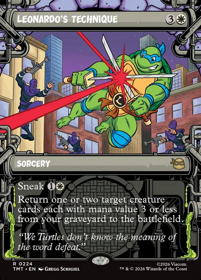 Leonardo's Technique - Borderless - Inverted - Showcase (Foil)