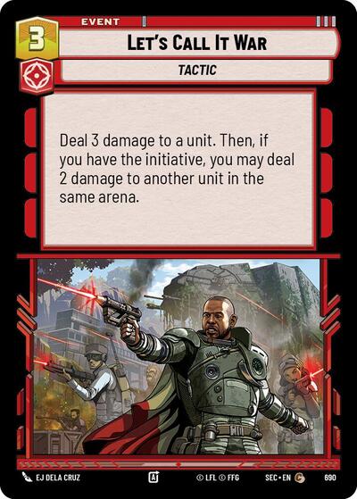 Let's Call It War - Foil