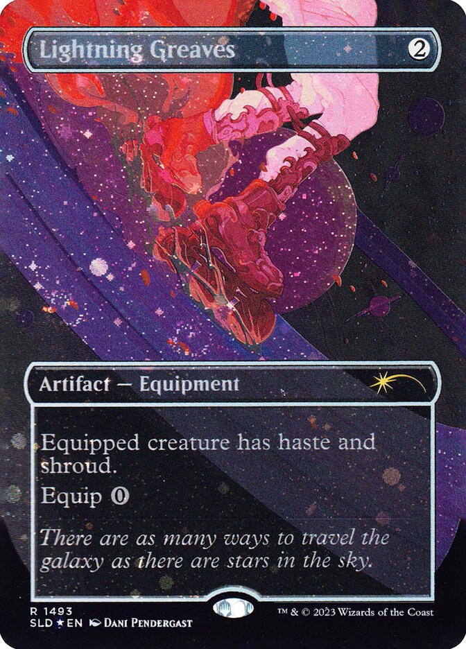 Lightning Greaves - Borderless - Full Art - Inverted (Foil)