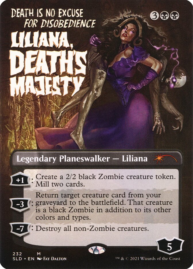 Liliana, Death's Majesty - Borderless - Full Art