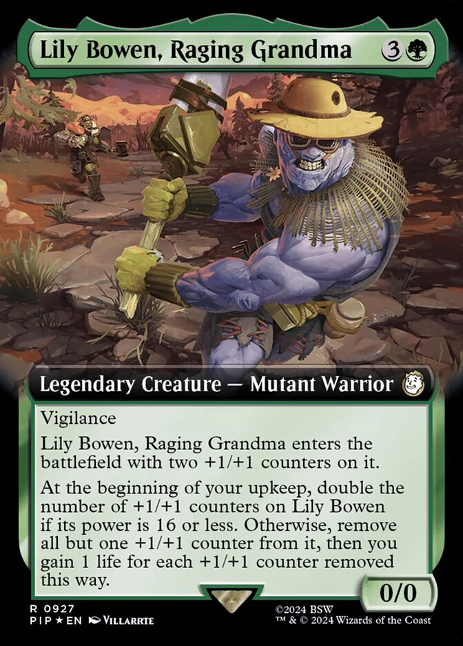 Lily Bowen, Raging Grandma - Extended Art - Legendary - Surge Foil (Foil)