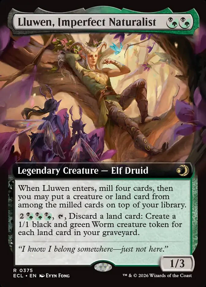 Lluwen, Imperfect Naturalist - Extended Art - Legendary