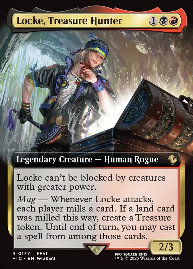Locke, Treasure Hunter - Extended Art - Legendary