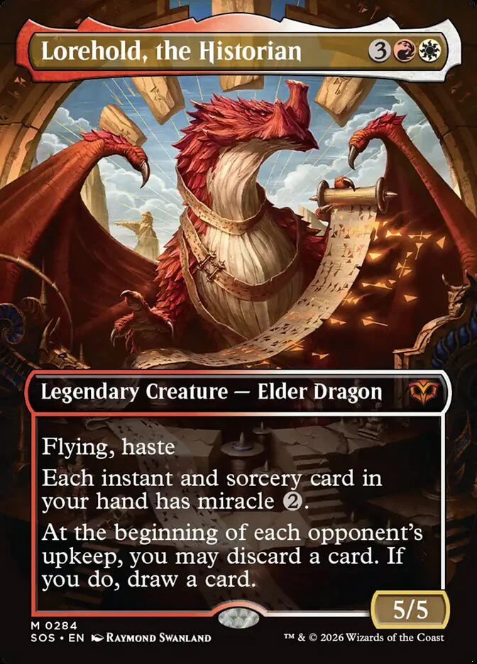 Lorehold, the Historian - Borderless - Full Art - Inverted - Legendary (Foil)