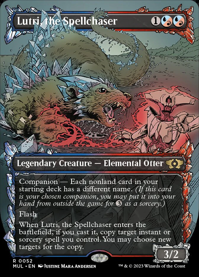 Lutri, the Spellchaser - Borderless - Legendary- Showcase- Inverted
