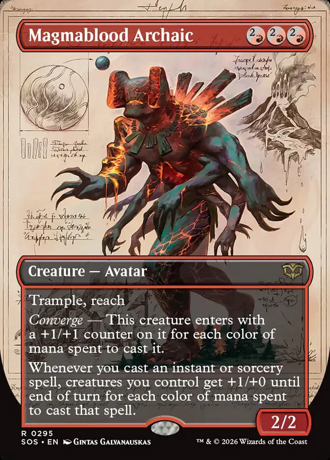 Magmablood Archaic - Borderless - Full Art - Inverted - Showcase