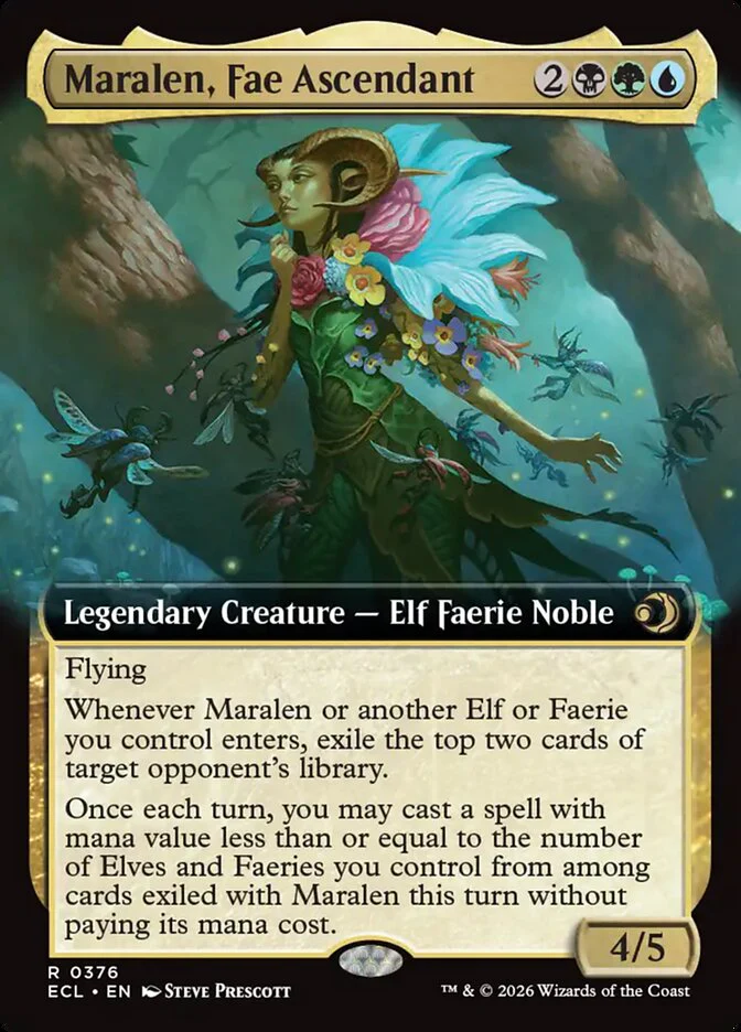 Maralen, Fae Ascendant - Extended Art - Legendary (Foil)