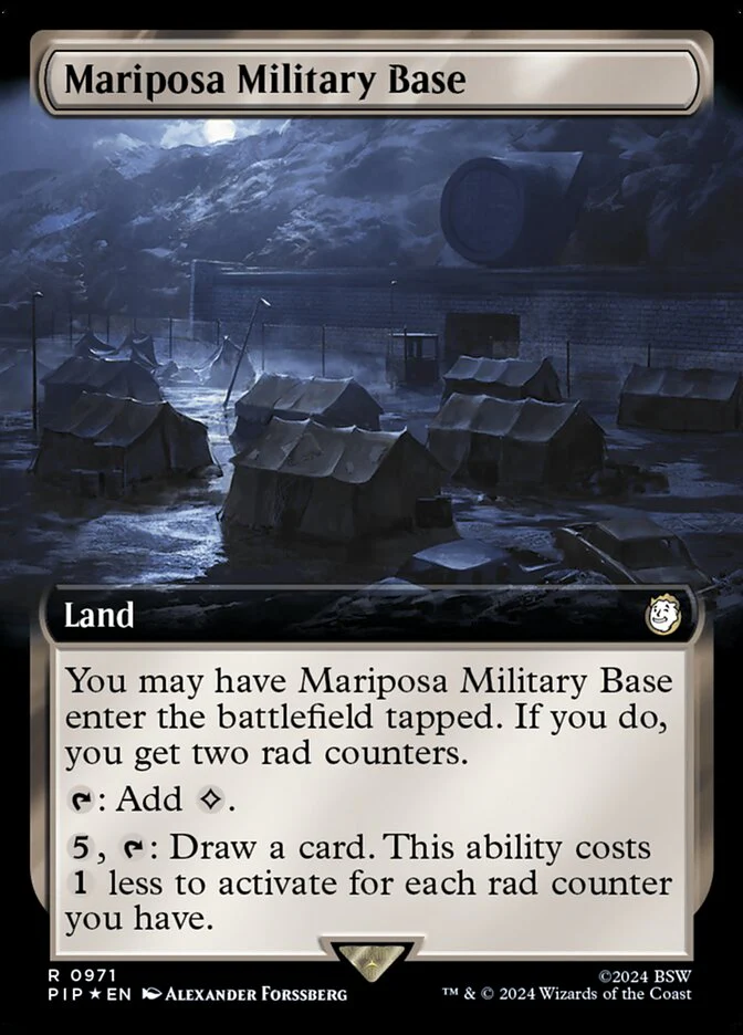 Mariposa Military Base - Extended Art - Surge Foil (Foil)
