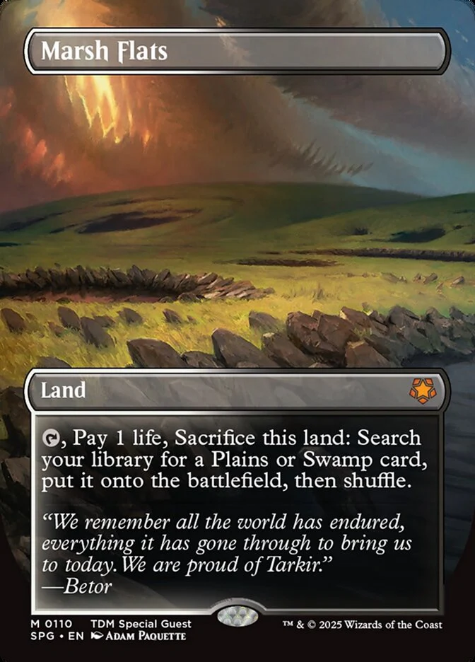 Marsh Flats - Borderless - Full Art - Inverted (Foil)