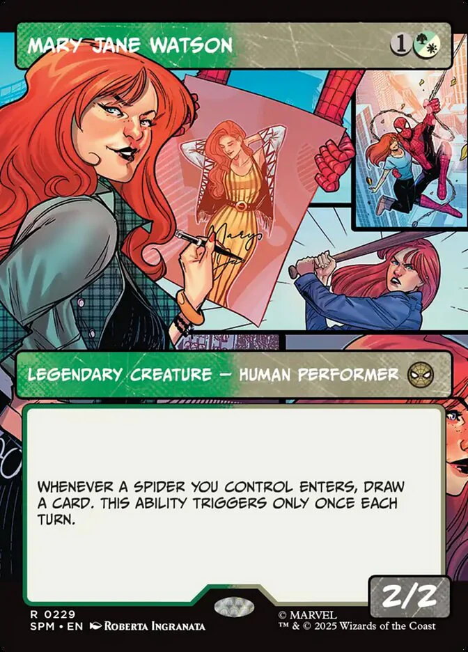 Mary Jane Watson - Borderless - Full Art - Inverted - Legendary - Showcase