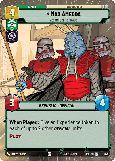 Mas Amedda - Accomplice to Power (Hyperspace) - Foil