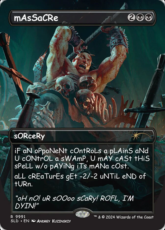 Massacre - Borderless - Full Art - Inverted