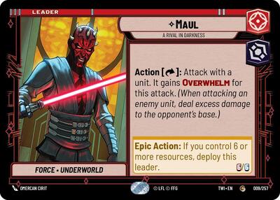 Maul - A Rival in Darkness  - Foil