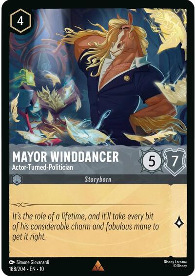 Mayor Winddancer - Actor-Turned-Politician - Foil